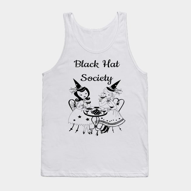 Black Hat Society v3 Tank Top by The Bookwyrm's Hoard